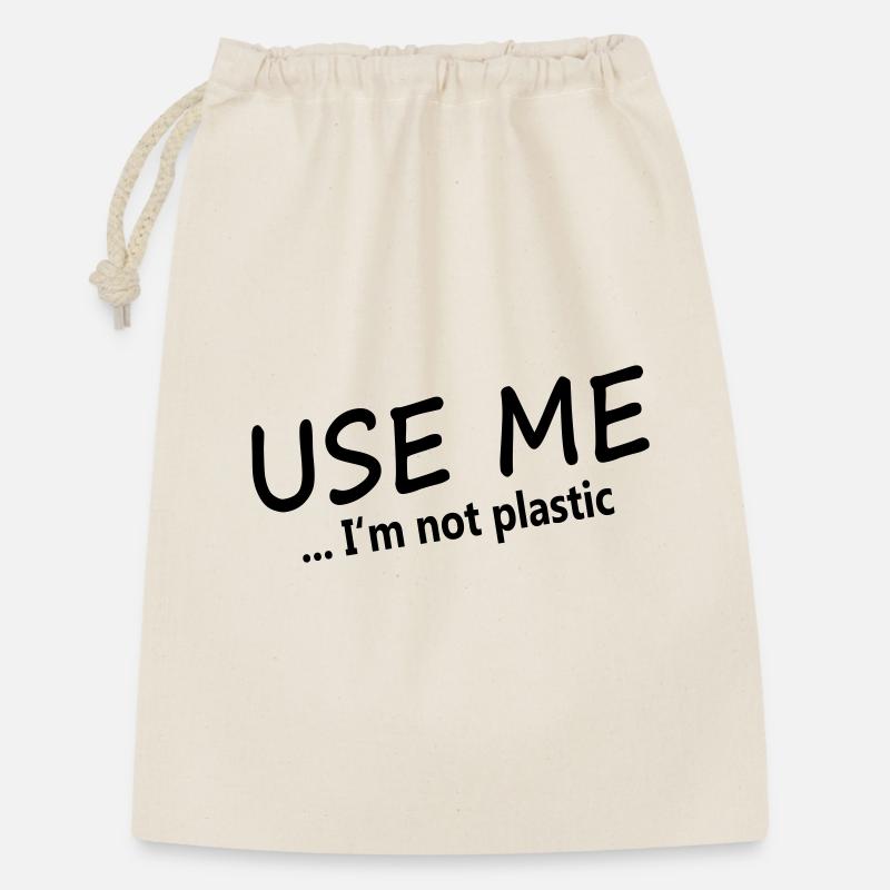 USE ME - I'm not plastic - Gift Bag 30 x 45 cm - nature