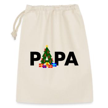 Papa Sapin de Noël - Sac cadeau 30 x 45 cm - nature - Devant