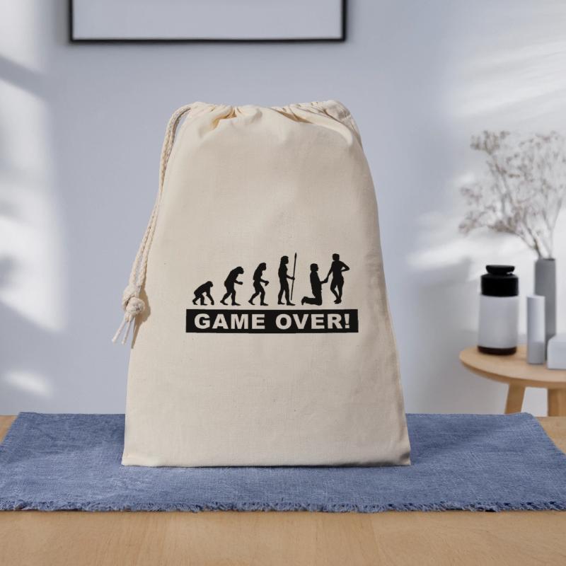 evolution_wedding Geschenkbeutel aus Baumwolle (30 x 45 cm)