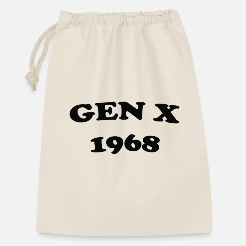 Gen X 1968 Retro Logo - Gift Bag 30 x 45 cm - nature