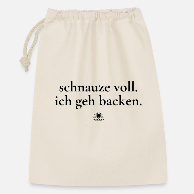 Fed up - I'm going to bake ... Who knows that? - Gift Bag 30 x 45 cm - nature