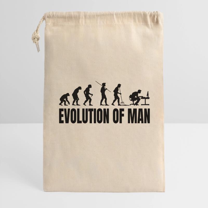 Programmeur Computer Freak Evolution Sac cadeau 30 x 45 cm
