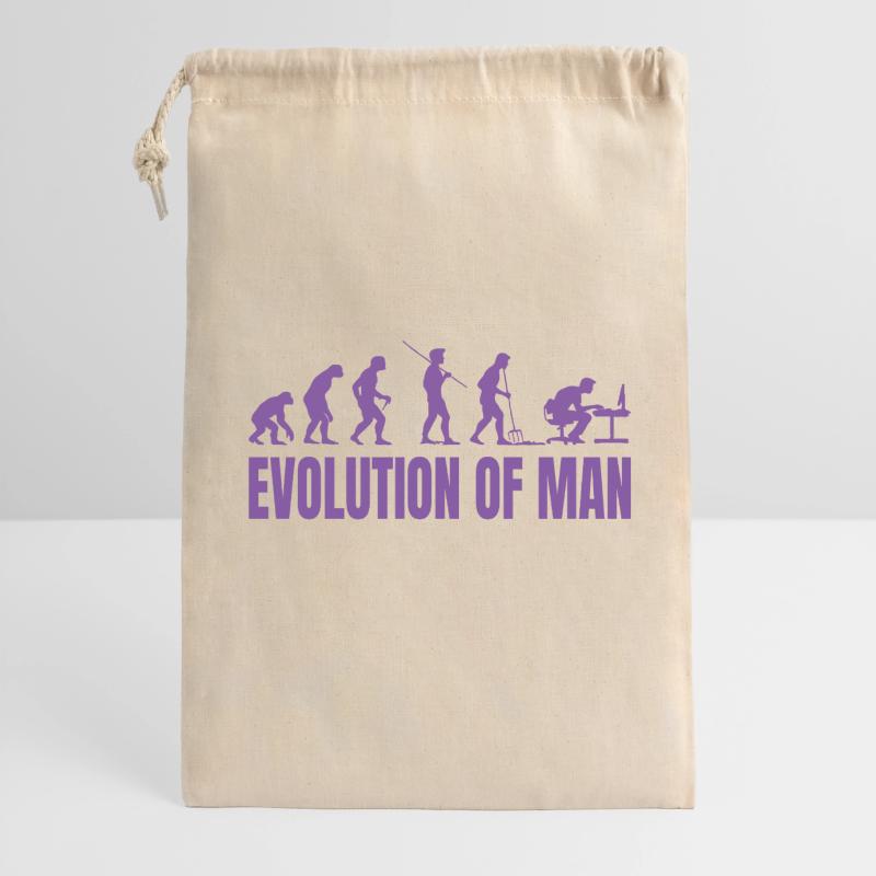 Programmierer Computerfreak Evolution Retro Geschenkbeutel aus Baumwolle (30 x 45 cm)