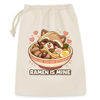 Ramen Nouilles au raton laveur - Sac cadeau 30 x 45 cm - nature - Devant