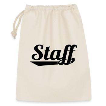 2541614 127337063 STAFF - Geschenkbeutel aus Baumwolle (30 x 45 cm) - Natur - Vorne