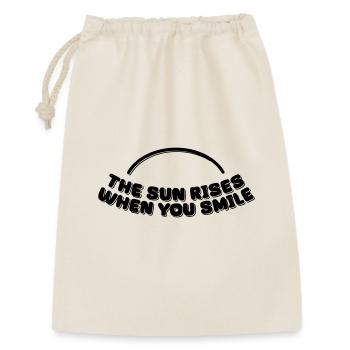 the sun rises when you smile - Gift Bag 30 x 45 cm - nature - Front