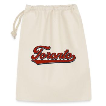 Toronto Retro Script - Geschenkbeutel aus Baumwolle (30 x 45 cm) - Natur - Vorne
