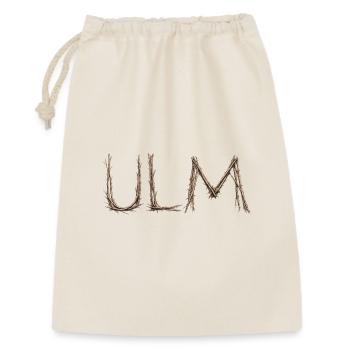 ULM lettering with twigs laid by the sparrow - Gift Bag 30 x 45 cm - nature - Front