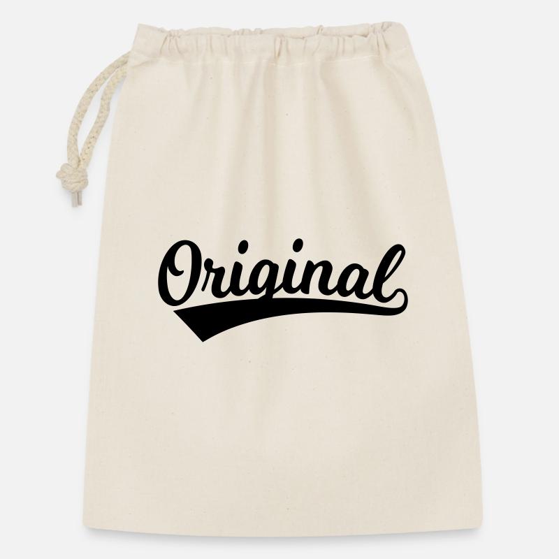 Lettrage original - Sac cadeau 30 x 45 cm - nature