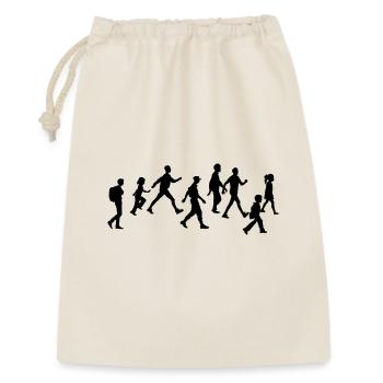 Walking Team Abenteuer - Geschenkbeutel aus Baumwolle (30 x 45 cm) - Natur - Vorne