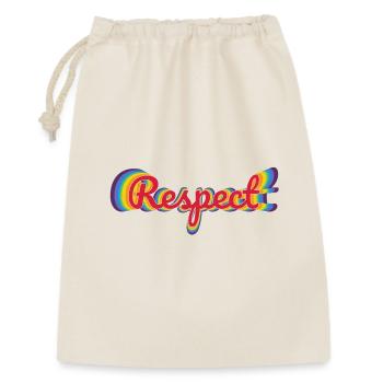 Le respect dans la conception de l’arc-en-ciel - Sac cadeau 30 x 45 cm - nature - Devant