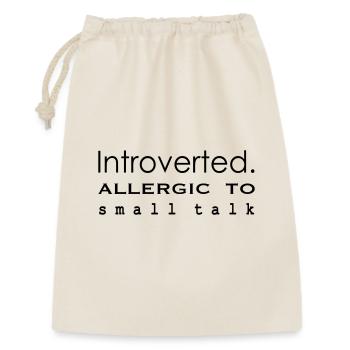 Introverti. Allergique aux banalités - Sac cadeau 30 x 45 cm - nature - Devant
