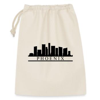 Skyline Phoenix - Geschenkbeutel aus Baumwolle (30 x 45 cm) - Natur - Vorne