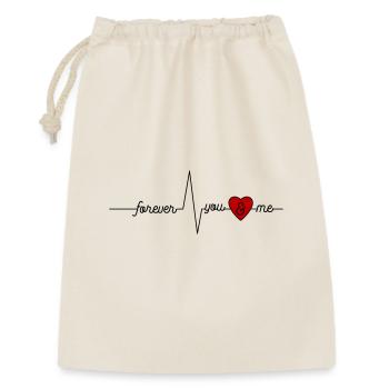 L’amour pour toujours - Sac cadeau 30 x 45 cm - nature - Devant