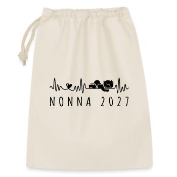 Futura Nonna 2027 Battito Cardiaco in Gravidanza - Gift Bag 30 x 45 cm - nature - Front