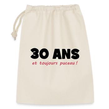 30 ans et toujours puceau ! - Sac cadeau 30 x 45 cm - nature - Devant