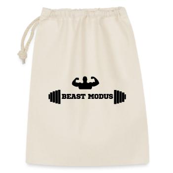 culturiste, musculation,fitness,entraînement,bête - Sac cadeau 30 x 45 cm - nature - Devant
