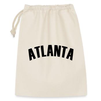 atlanta shirt - Geschenkbeutel aus Baumwolle (30 x 45 cm) - Natur - Vorne