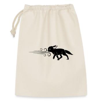 Le renard noir et le vent - Sac cadeau 30 x 45 cm - nature - Devant