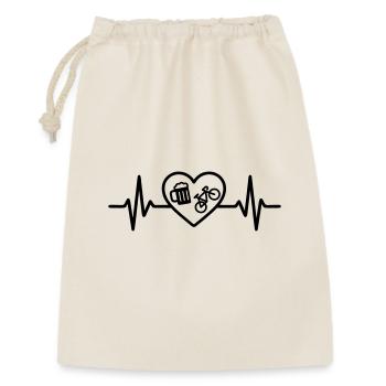 Bière Bicycle Heart - Sac cadeau 30 x 45 cm - nature - Devant