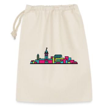 Ottawa City Skyline Parliament Hill Line Art - Geschenkbeutel aus Baumwolle (30 x 45 cm) - Natur - Vorne