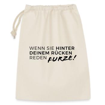 Quand ils parlent dans ton dos... Pet ! - Sac cadeau 30 x 45 cm - nature - Devant