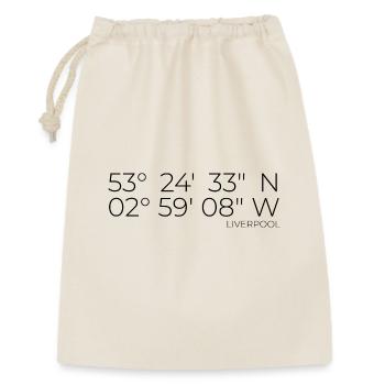 Coordinates: Liverpool, England - Gift Bag 30 x 45 cm - nature - Front