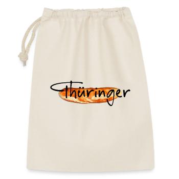 Thüringen Bratwurst - Geschenkbeutel aus Baumwolle (30 x 45 cm) - Natur - Vorne