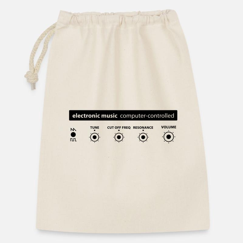 musique electronique - Sac cadeau 30 x 45 cm - nature