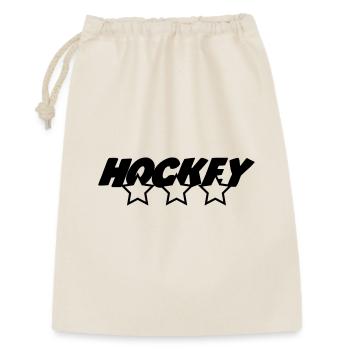 Hockey - Geschenkbeutel aus Baumwolle (30 x 45 cm) - Natur - Vorne