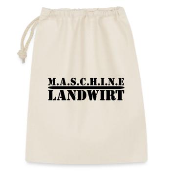 MASCHINE Landwirt. Für Bauern & Landwirtschaft - Geschenkbeutel aus Baumwolle (30 x 45 cm) - Natur - Vorne