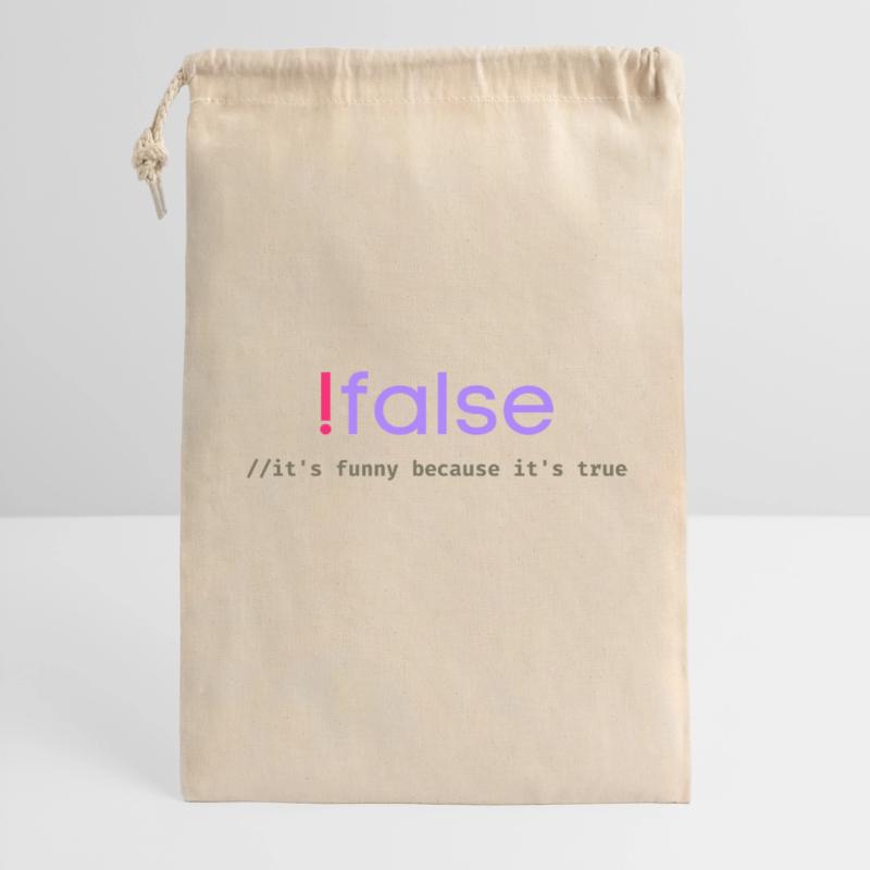 Ifalse Funny Coder Programmierungswortspiel Geschenkbeutel aus Baumwolle (30 x 45 cm)