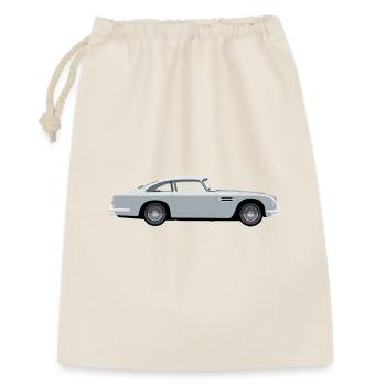 Vintage hellblaues Coupé - Geschenkbeutel aus Baumwolle (30 x 45 cm) - Natur - Vorne