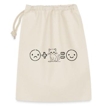 La vie est meilleure avec les chats - Sac cadeau 30 x 45 cm - nature - Devant
