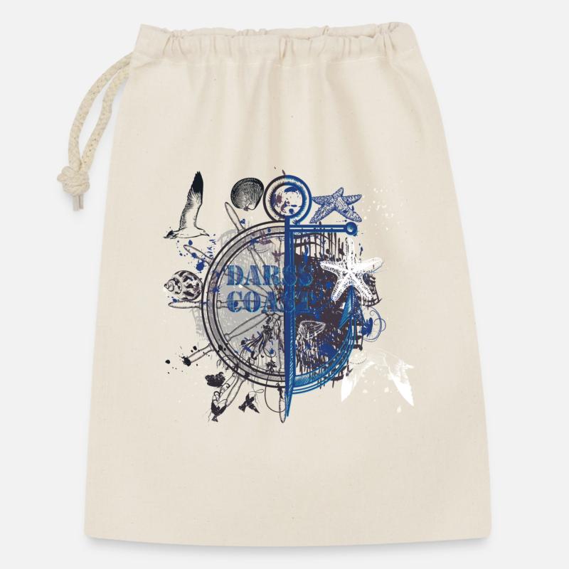 Night Nautical Anchor Compass - Gift Bag 30 x 45 cm - nature