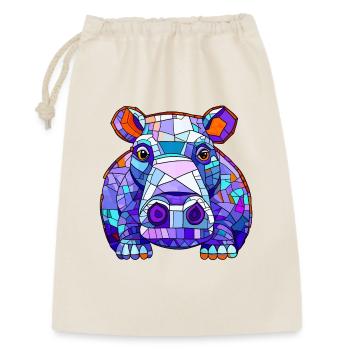 Hippopotamus Hippo - Gift Bag 30 x 45 cm - nature - Front