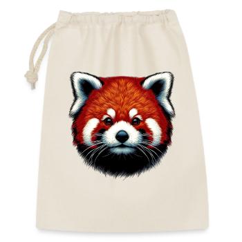 Kleiner Panda - Geschenkbeutel aus Baumwolle (30 x 45 cm) - Natur - Vorne