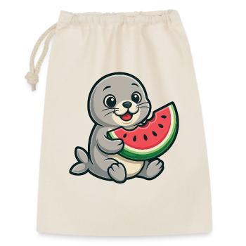 Melon de phoque Fruité d’été - Sac cadeau 30 x 45 cm - nature - Devant