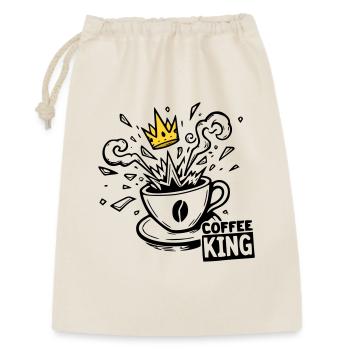 Grind or Die: coffee king krone graffiti kaffee - Gift Bag 30 x 45 cm - nature - Front