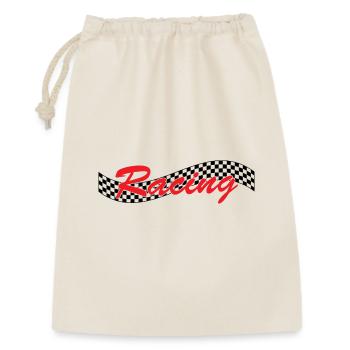 Drapeau à cocher de course - Car Auto Bike Race - Sac cadeau 30 x 45 cm - nature - Devant