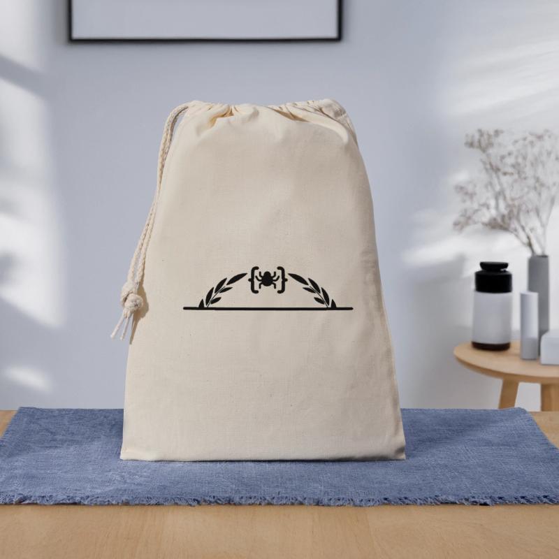 Code logo spider in half laurel wreath Gift Bag 30 x 45 cm