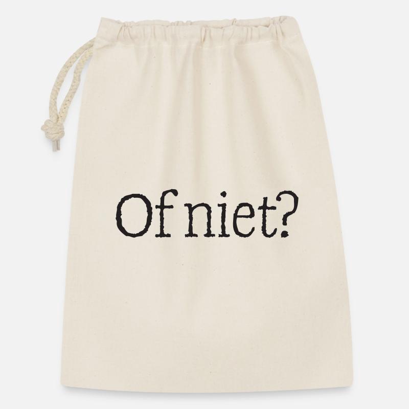 11 Oder doch nicht? - Geschenkbeutel aus Baumwolle (30 x 45 cm) - Natur