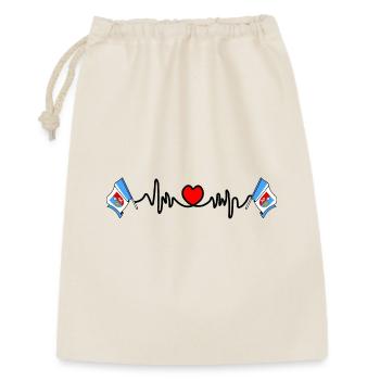 Fréquence cardiaque cardio Subcarpatie - Sac cadeau 30 x 45 cm - nature - Devant