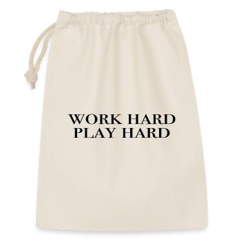 work hard play hard - black - Gift Bag 30 x 45 cm - nature - Front