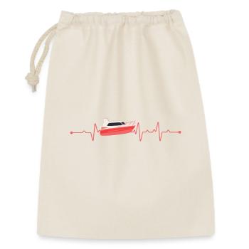 Bateau à moteur Heartbeat Boat - Sac cadeau 30 x 45 cm - nature - Devant