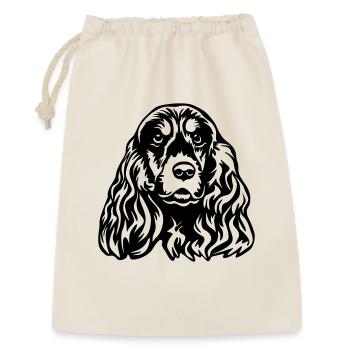 Cocker Spaniel tête - Sac cadeau 30 x 45 cm - nature - Devant