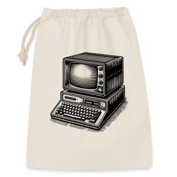 PC rétro classique - Sac cadeau 30 x 45 cm - nature - Devant