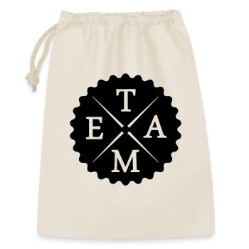 Team - Geschenkbeutel aus Baumwolle (30 x 45 cm) - Natur - Vorne