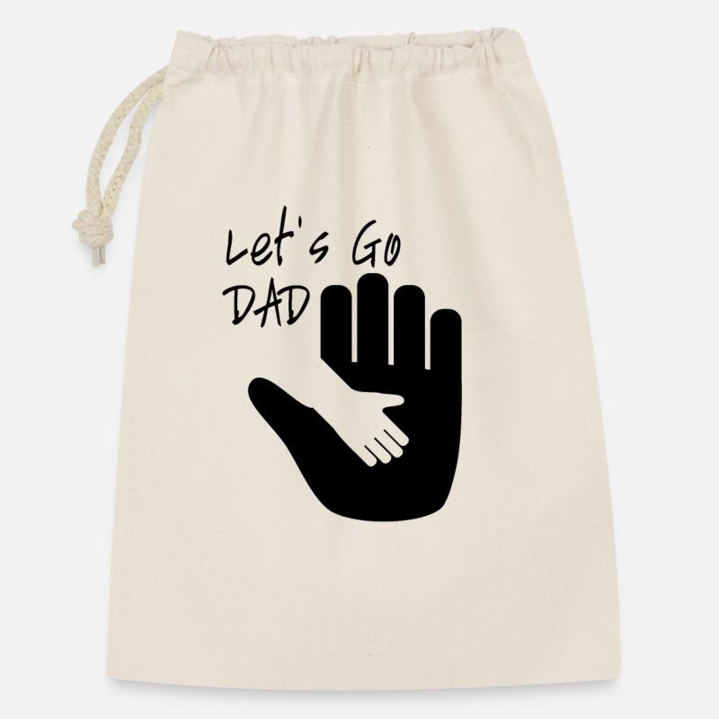 Let's Go DAD - Gift Bag 30 x 45 cm - nature