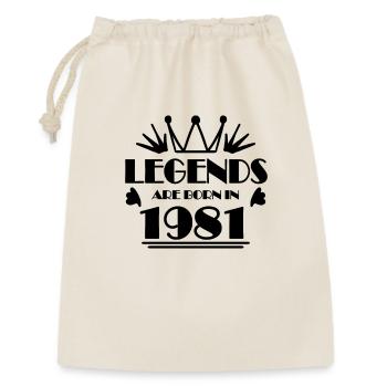 1981 - Born 1981 - Gift Bag 30 x 45 cm - nature - Front